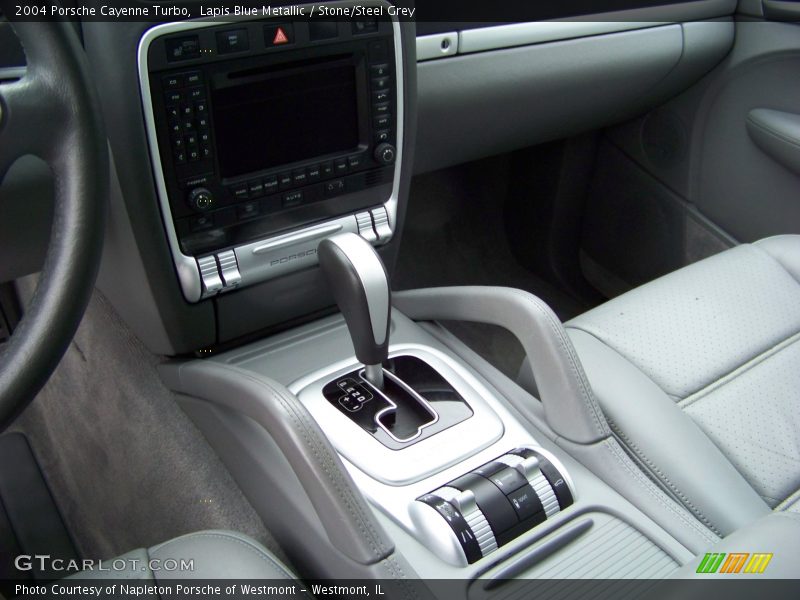 Lapis Blue Metallic / Stone/Steel Grey 2004 Porsche Cayenne Turbo