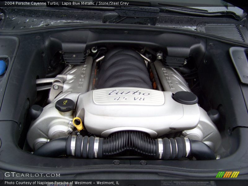 Lapis Blue Metallic / Stone/Steel Grey 2004 Porsche Cayenne Turbo