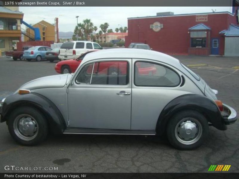 Silver / Black 1976 Volkswagen Beetle Coupe