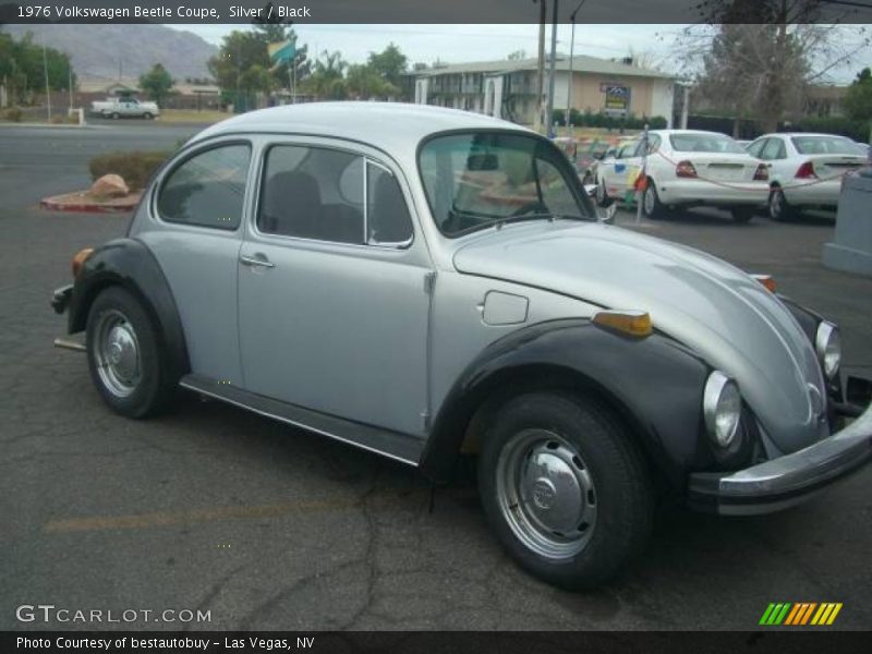 Silver / Black 1976 Volkswagen Beetle Coupe