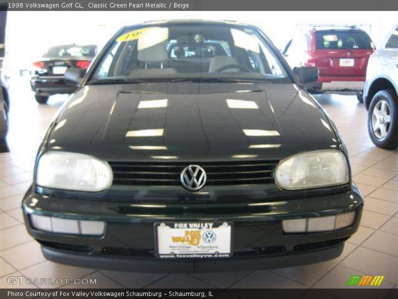 Classic Green Pearl Metallic / Beige 1998 Volkswagen Golf GL