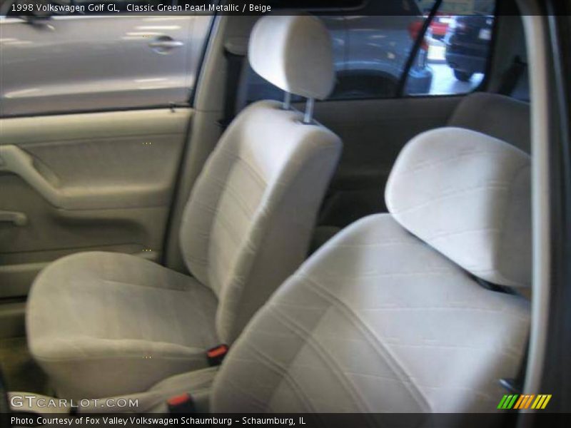 Classic Green Pearl Metallic / Beige 1998 Volkswagen Golf GL