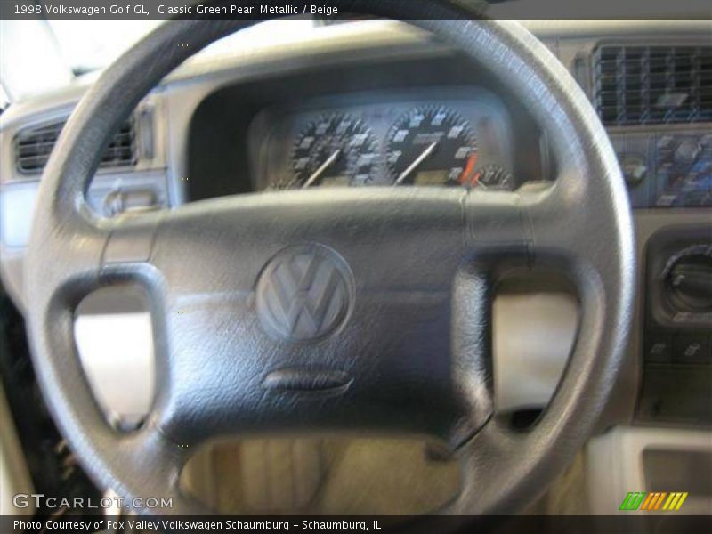 Classic Green Pearl Metallic / Beige 1998 Volkswagen Golf GL