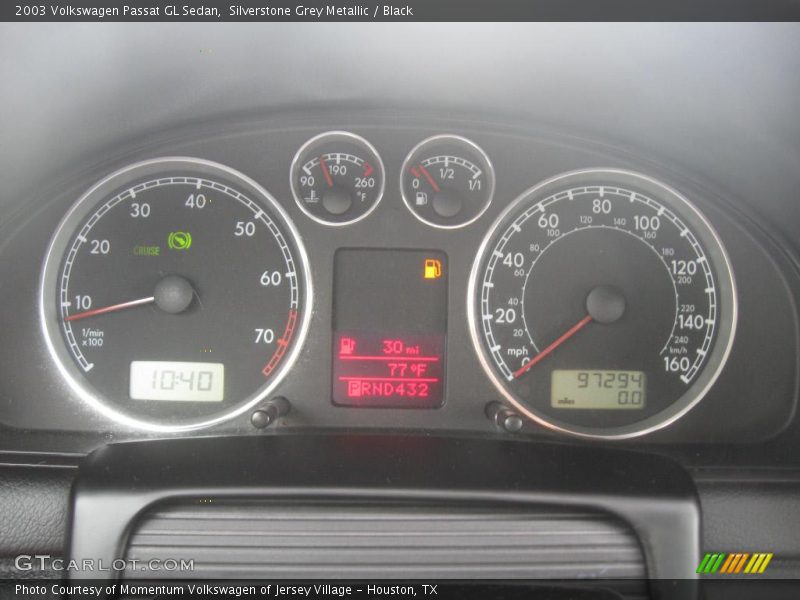 Silverstone Grey Metallic / Black 2003 Volkswagen Passat GL Sedan