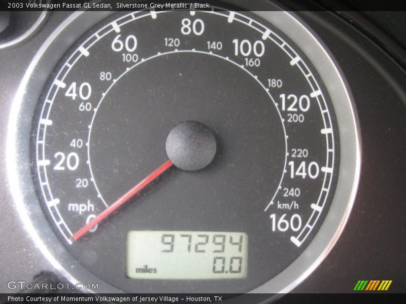 Silverstone Grey Metallic / Black 2003 Volkswagen Passat GL Sedan