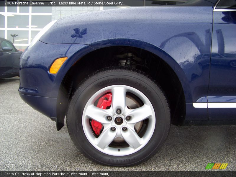 Lapis Blue Metallic / Stone/Steel Grey 2004 Porsche Cayenne Turbo