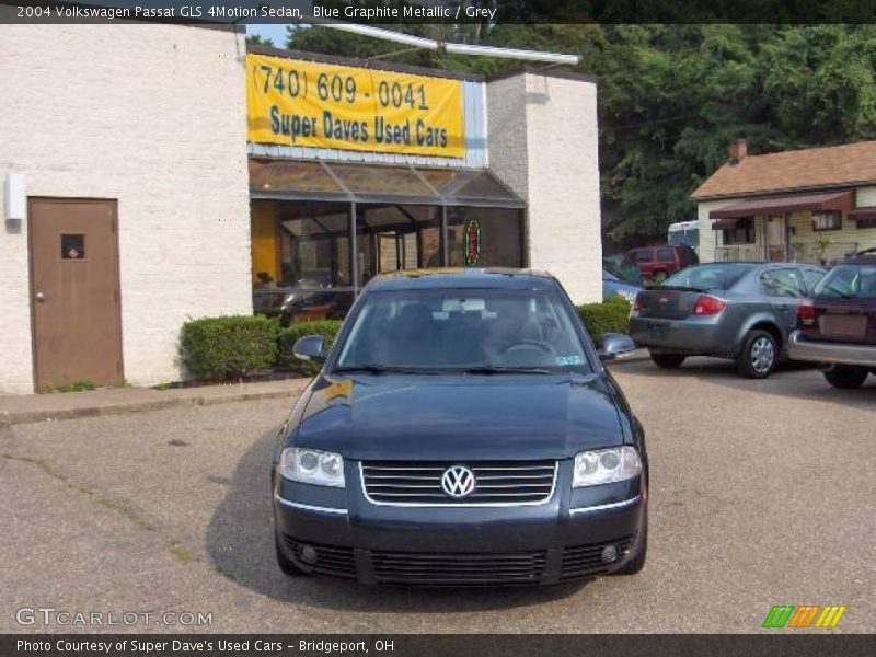 Blue Graphite Metallic / Grey 2004 Volkswagen Passat GLS 4Motion Sedan