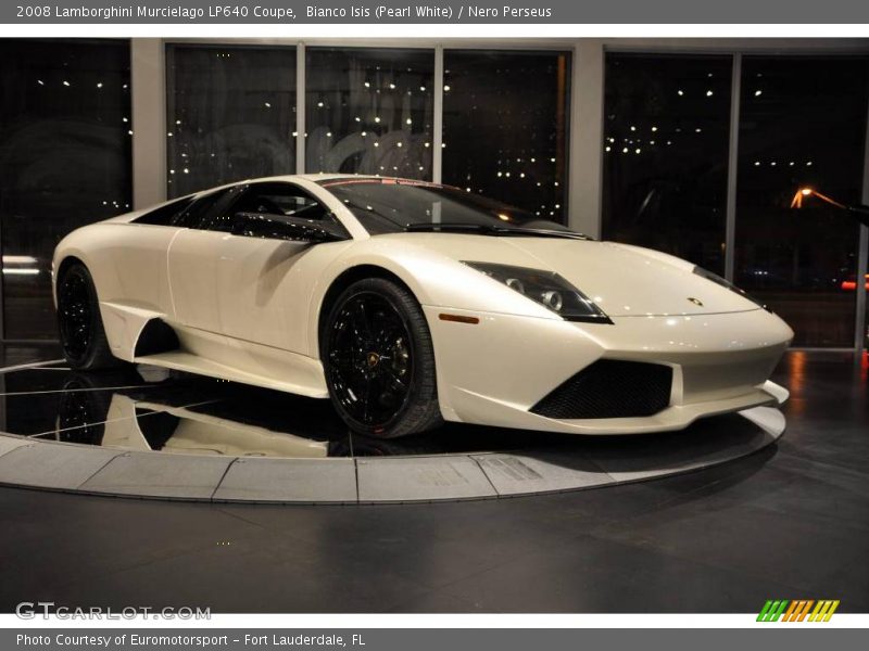 Bianco Isis (Pearl White) / Nero Perseus 2008 Lamborghini Murcielago LP640 Coupe