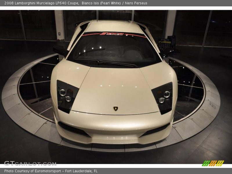 Bianco Isis (Pearl White) / Nero Perseus 2008 Lamborghini Murcielago LP640 Coupe
