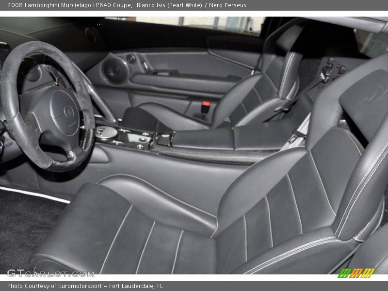 Bianco Isis (Pearl White) / Nero Perseus 2008 Lamborghini Murcielago LP640 Coupe