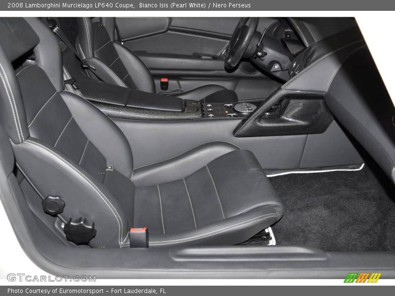 Bianco Isis (Pearl White) / Nero Perseus 2008 Lamborghini Murcielago LP640 Coupe