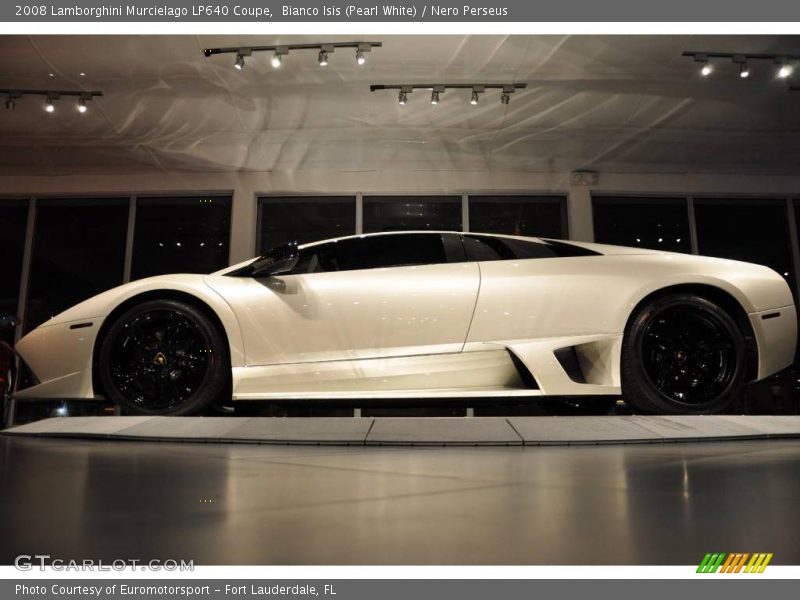 Bianco Isis (Pearl White) / Nero Perseus 2008 Lamborghini Murcielago LP640 Coupe