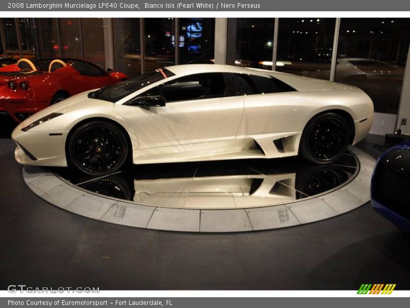 Bianco Isis (Pearl White) / Nero Perseus 2008 Lamborghini Murcielago LP640 Coupe