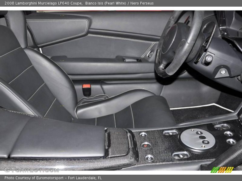 Bianco Isis (Pearl White) / Nero Perseus 2008 Lamborghini Murcielago LP640 Coupe