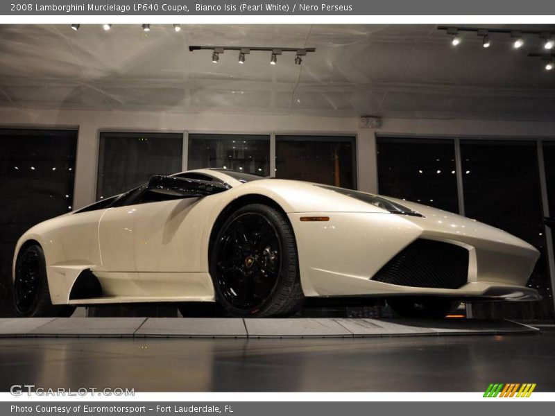 Bianco Isis (Pearl White) / Nero Perseus 2008 Lamborghini Murcielago LP640 Coupe