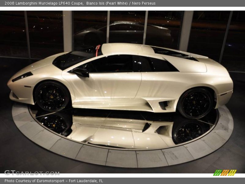Bianco Isis (Pearl White) / Nero Perseus 2008 Lamborghini Murcielago LP640 Coupe