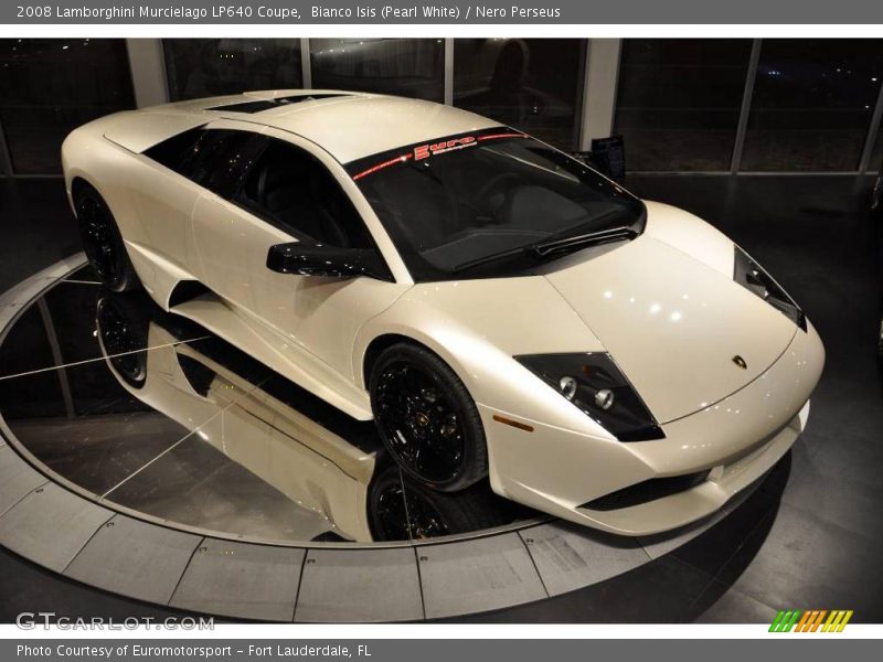 Bianco Isis (Pearl White) / Nero Perseus 2008 Lamborghini Murcielago LP640 Coupe