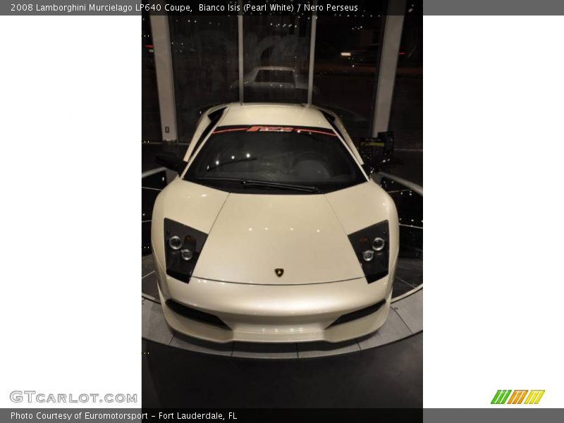 Bianco Isis (Pearl White) / Nero Perseus 2008 Lamborghini Murcielago LP640 Coupe