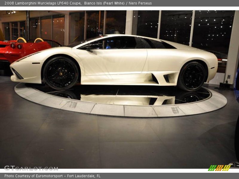 Bianco Isis (Pearl White) / Nero Perseus 2008 Lamborghini Murcielago LP640 Coupe