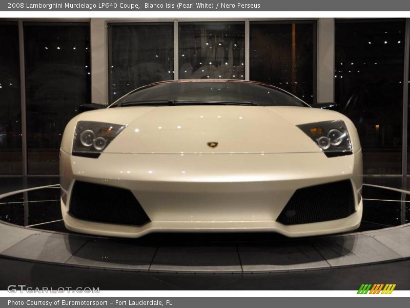 Bianco Isis (Pearl White) / Nero Perseus 2008 Lamborghini Murcielago LP640 Coupe
