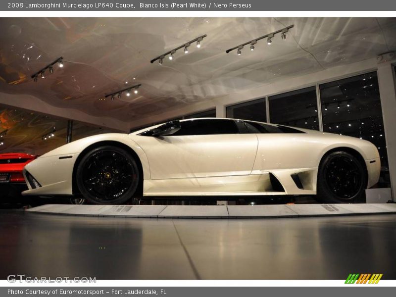 Bianco Isis (Pearl White) / Nero Perseus 2008 Lamborghini Murcielago LP640 Coupe