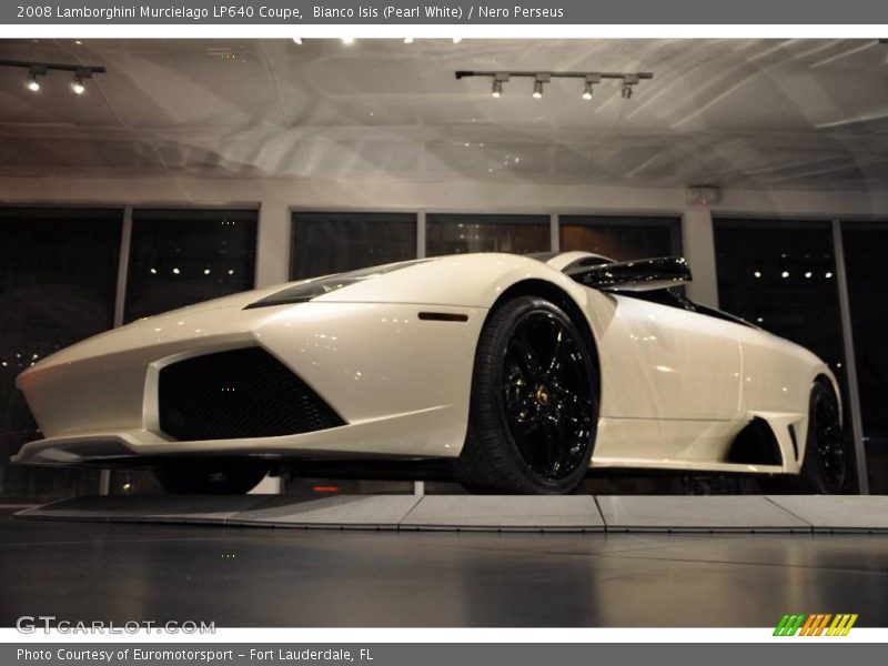 Bianco Isis (Pearl White) / Nero Perseus 2008 Lamborghini Murcielago LP640 Coupe