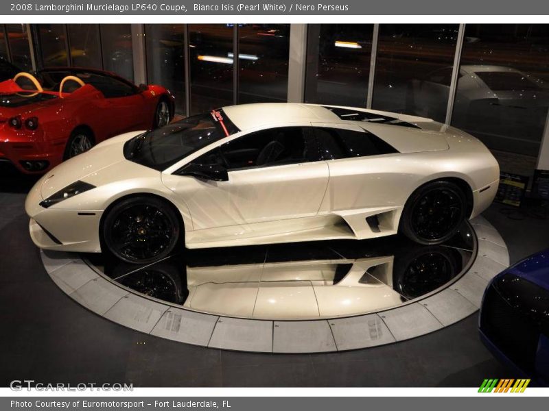 Bianco Isis (Pearl White) / Nero Perseus 2008 Lamborghini Murcielago LP640 Coupe