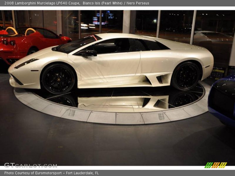 Bianco Isis (Pearl White) / Nero Perseus 2008 Lamborghini Murcielago LP640 Coupe