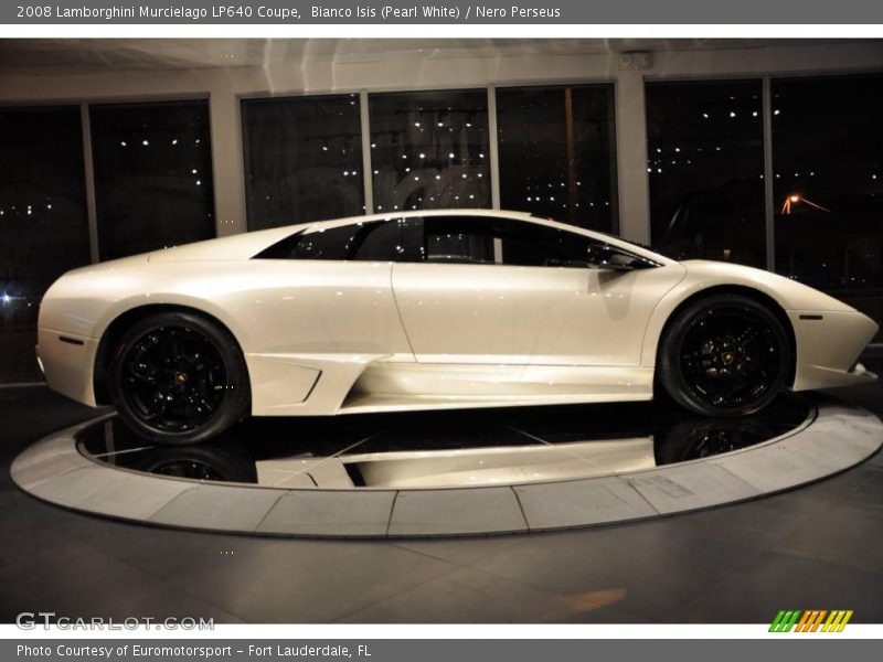Bianco Isis (Pearl White) / Nero Perseus 2008 Lamborghini Murcielago LP640 Coupe