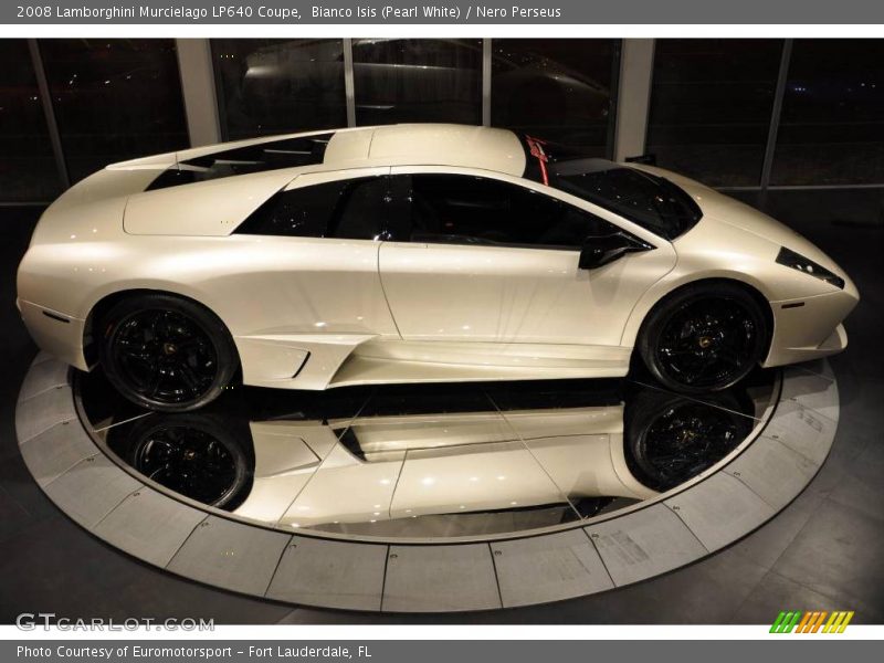 Bianco Isis (Pearl White) / Nero Perseus 2008 Lamborghini Murcielago LP640 Coupe
