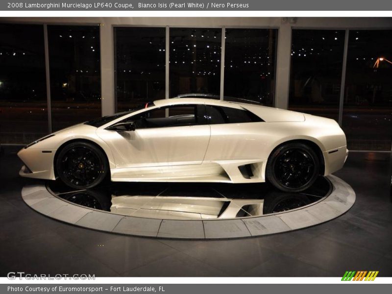 Bianco Isis (Pearl White) / Nero Perseus 2008 Lamborghini Murcielago LP640 Coupe