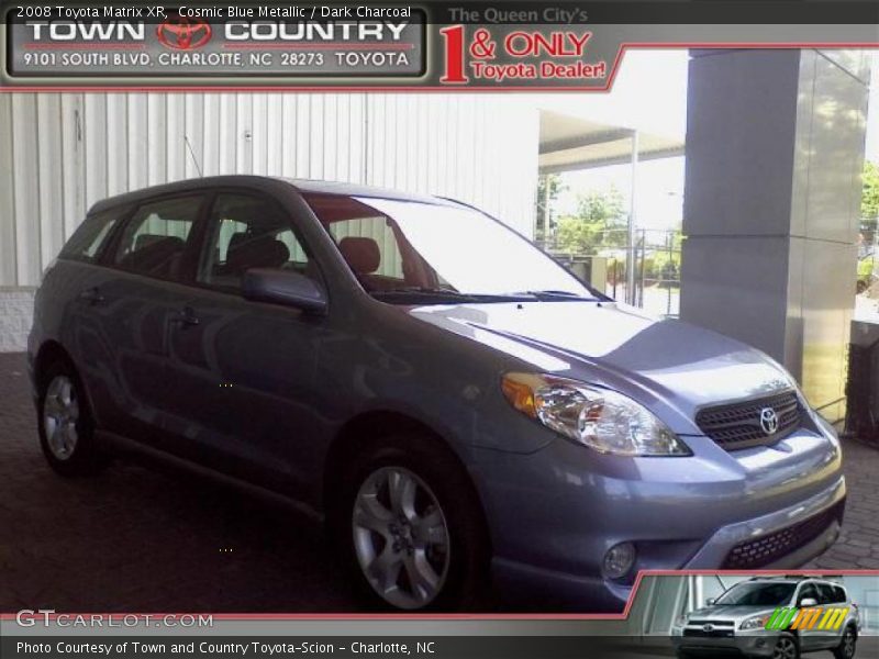 Cosmic Blue Metallic / Dark Charcoal 2008 Toyota Matrix XR