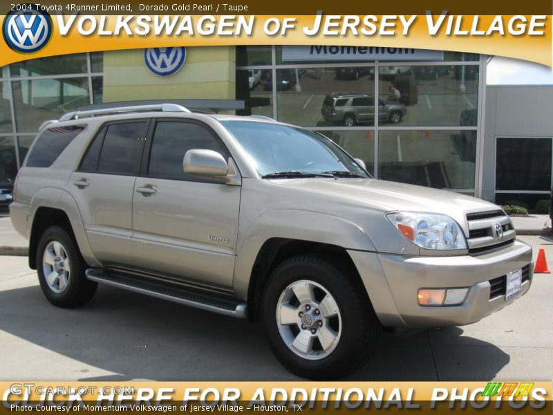 Dorado Gold Pearl / Taupe 2004 Toyota 4Runner Limited