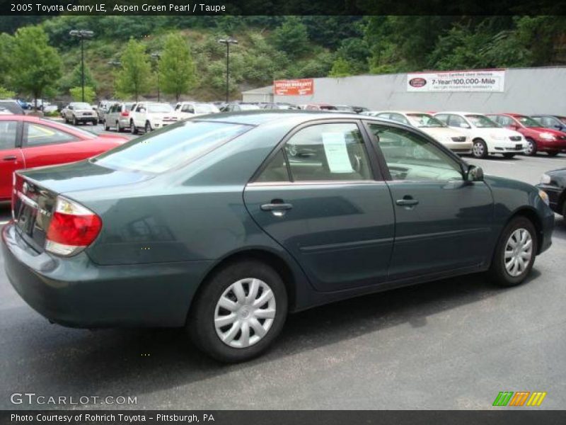 Aspen Green Pearl / Taupe 2005 Toyota Camry LE