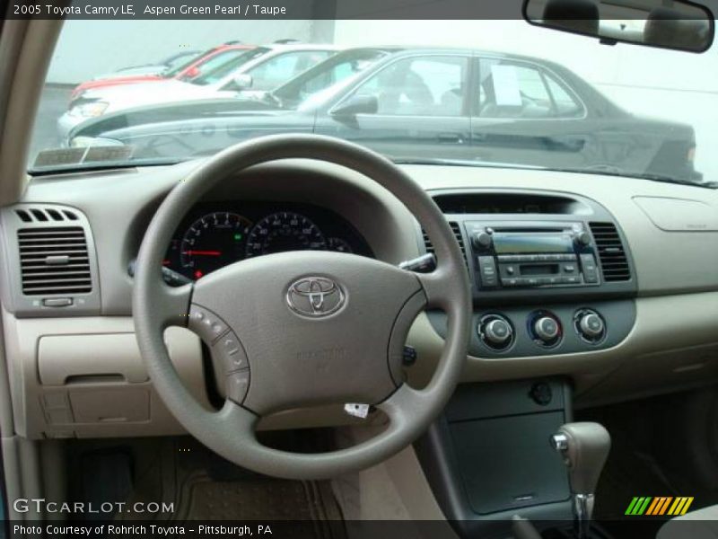 Aspen Green Pearl / Taupe 2005 Toyota Camry LE
