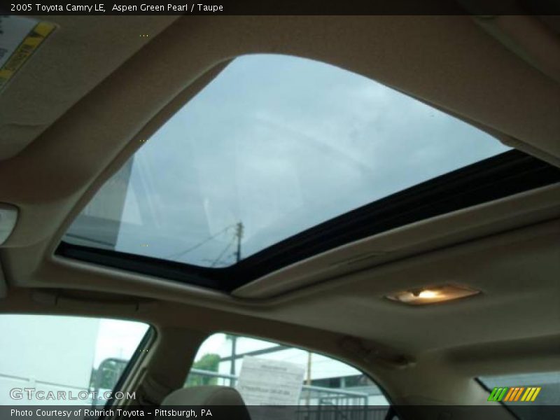 Aspen Green Pearl / Taupe 2005 Toyota Camry LE