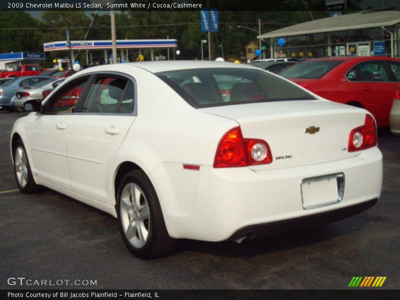 Summit White / Cocoa/Cashmere 2009 Chevrolet Malibu LS Sedan