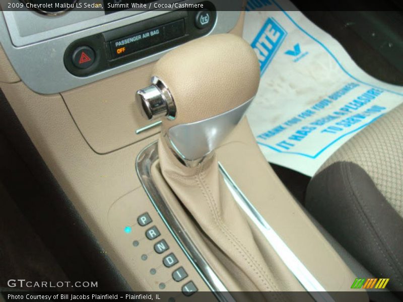 Summit White / Cocoa/Cashmere 2009 Chevrolet Malibu LS Sedan
