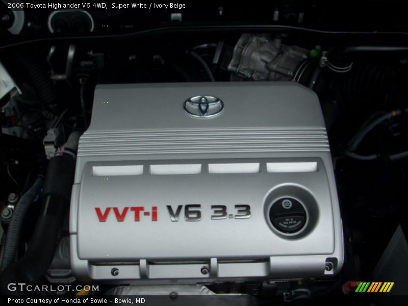 Super White / Ivory Beige 2006 Toyota Highlander V6 4WD