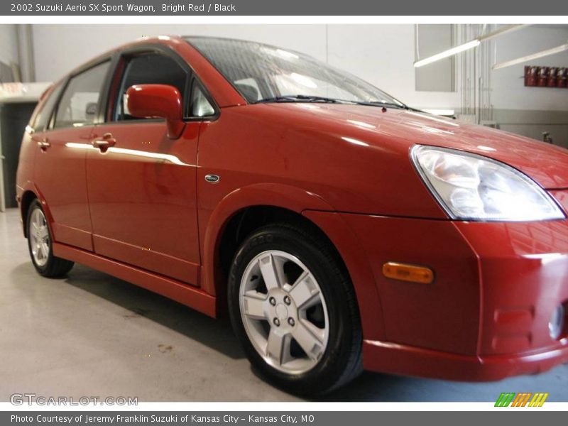 Bright Red / Black 2002 Suzuki Aerio SX Sport Wagon