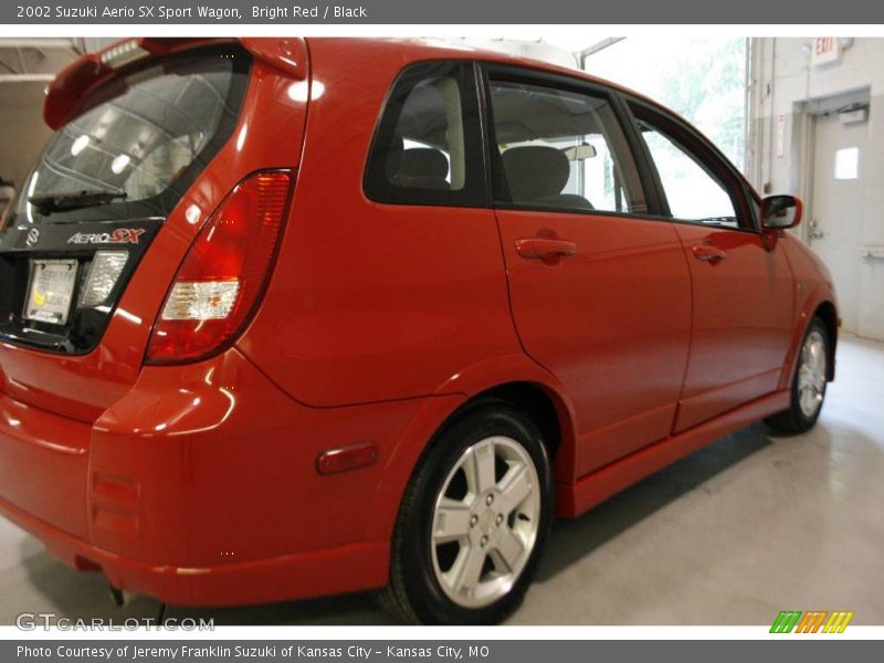 Bright Red / Black 2002 Suzuki Aerio SX Sport Wagon