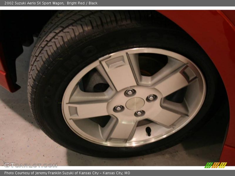 Bright Red / Black 2002 Suzuki Aerio SX Sport Wagon