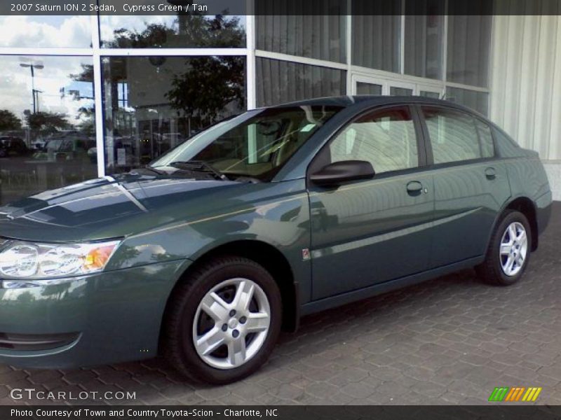 Cypress Green / Tan 2007 Saturn ION 2 Sedan