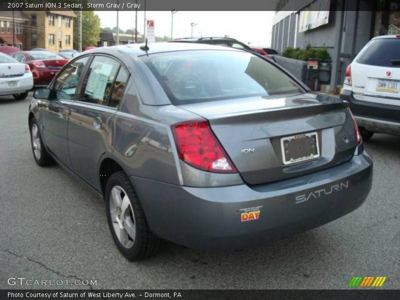 Storm Gray / Gray 2007 Saturn ION 3 Sedan