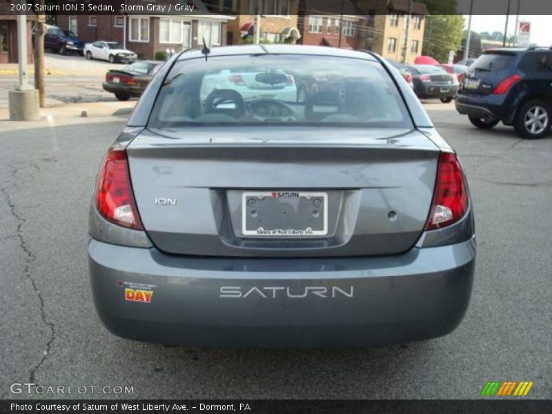 Storm Gray / Gray 2007 Saturn ION 3 Sedan