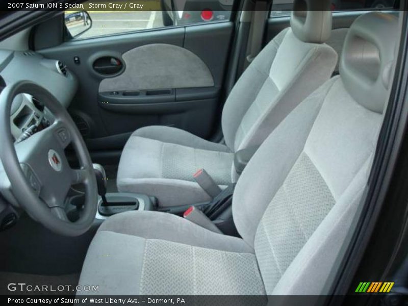 Storm Gray / Gray 2007 Saturn ION 3 Sedan
