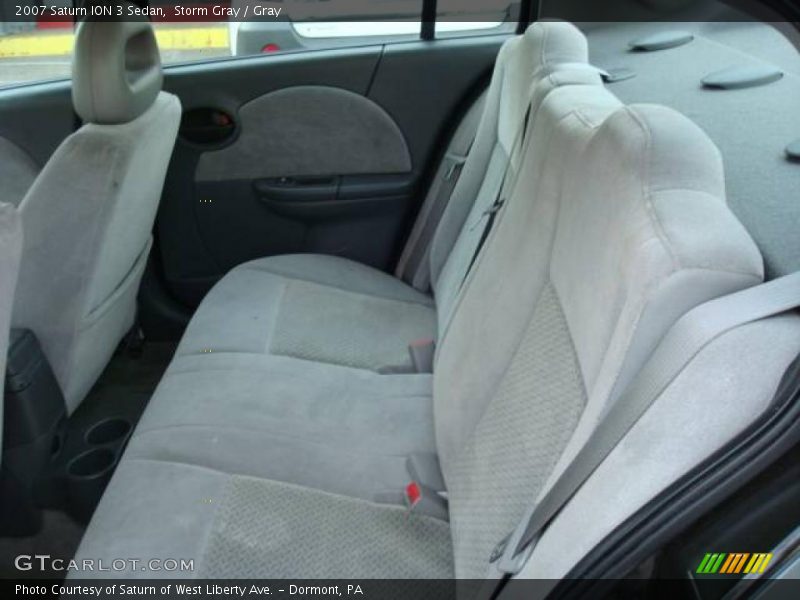 Storm Gray / Gray 2007 Saturn ION 3 Sedan