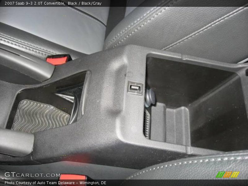 Black / Black/Gray 2007 Saab 9-3 2.0T Convertible