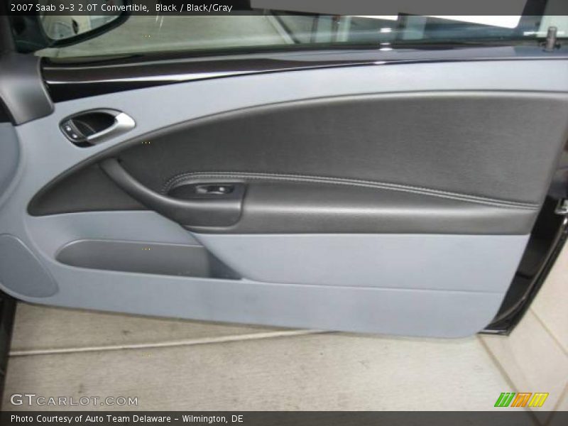 Black / Black/Gray 2007 Saab 9-3 2.0T Convertible