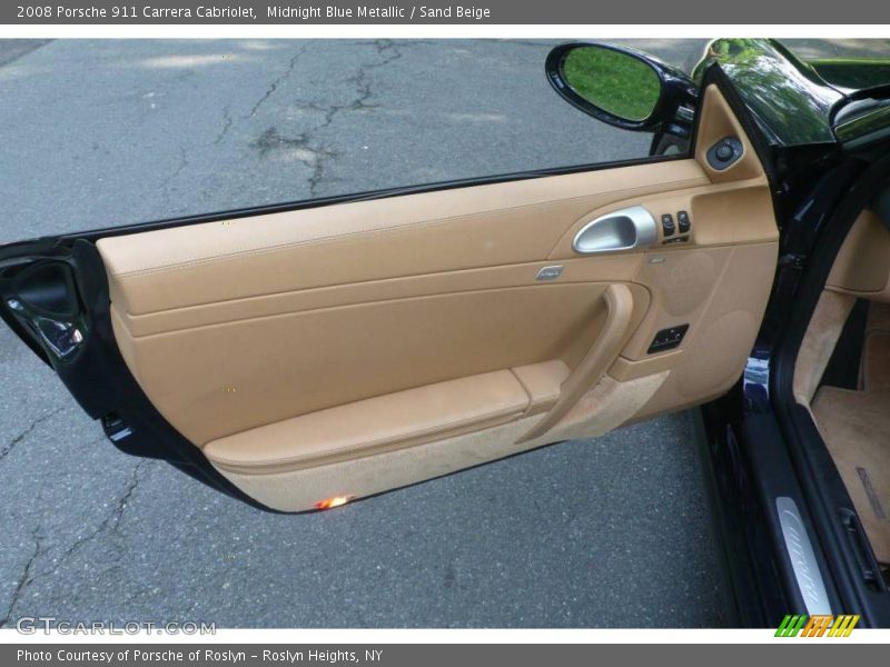 Midnight Blue Metallic / Sand Beige 2008 Porsche 911 Carrera Cabriolet